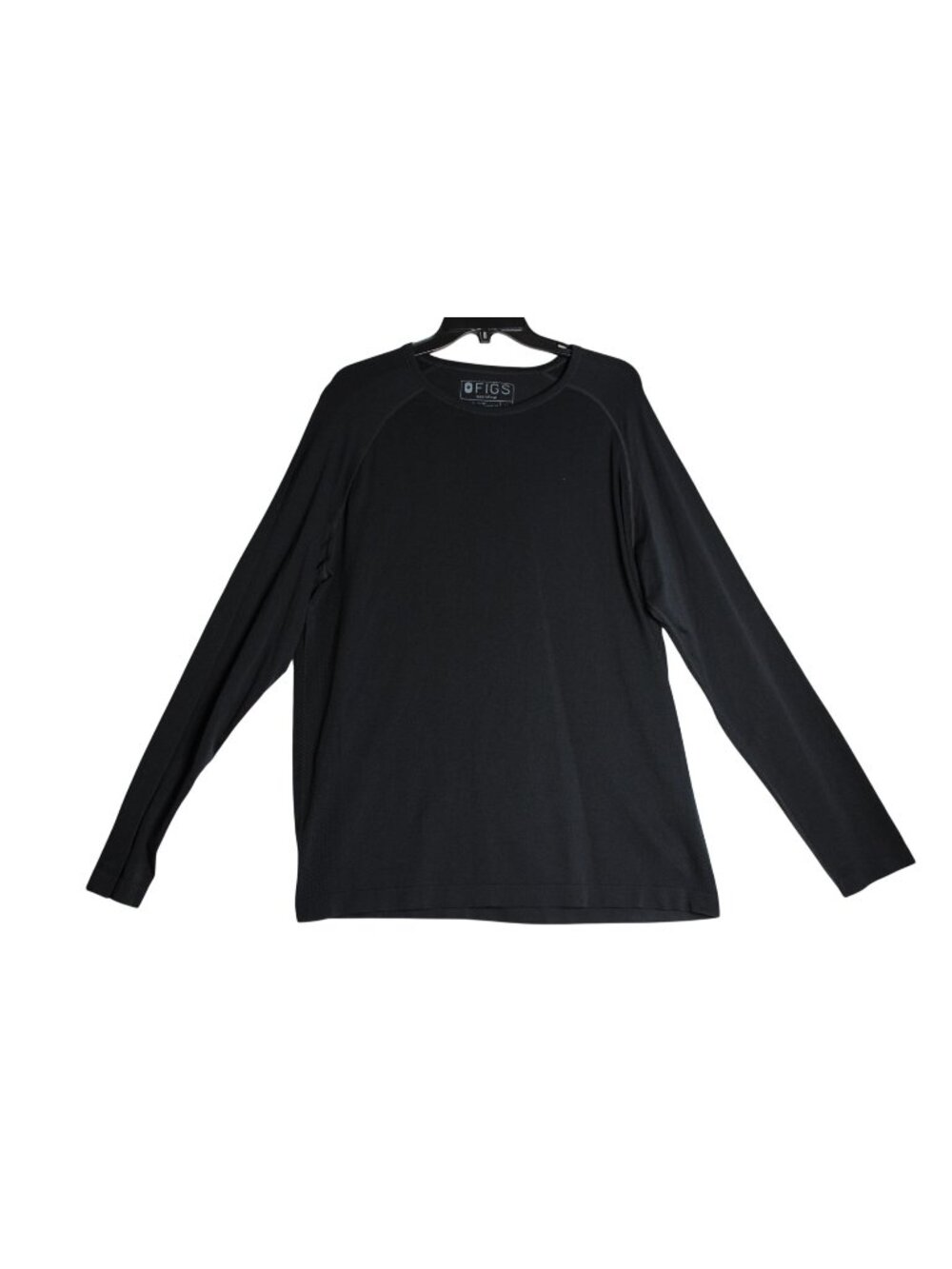 FIGS Seamless L/S Underscrub Black Performance Work Shirt Men's XL